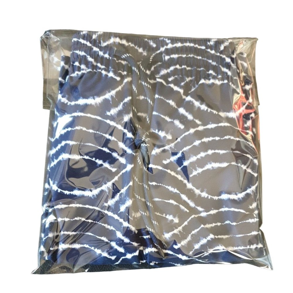 Murano Swimwear Trunks Mens XL Blue White Beach Vacation Lined Pockets Surf Soft - Picture 10 of 11